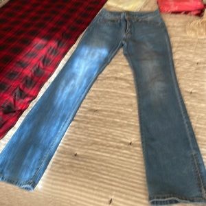 SHEIN split leg jeans